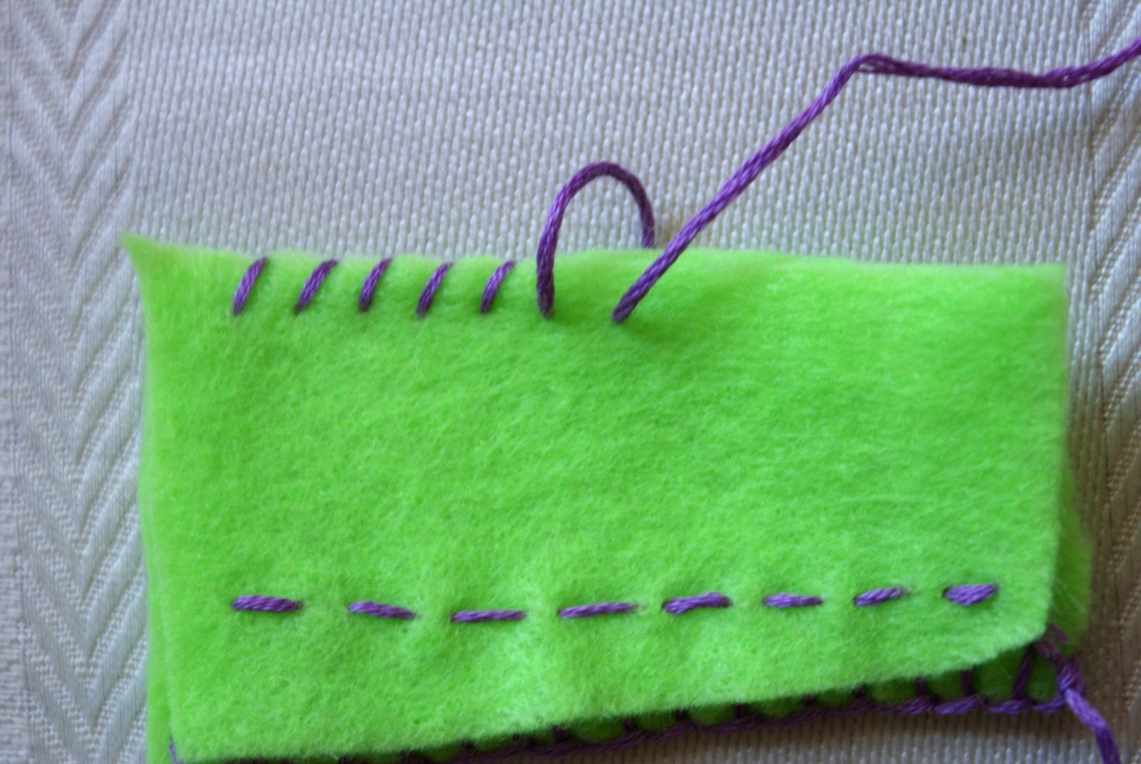 The Better Nester How to Hand Sew Whip Stitch