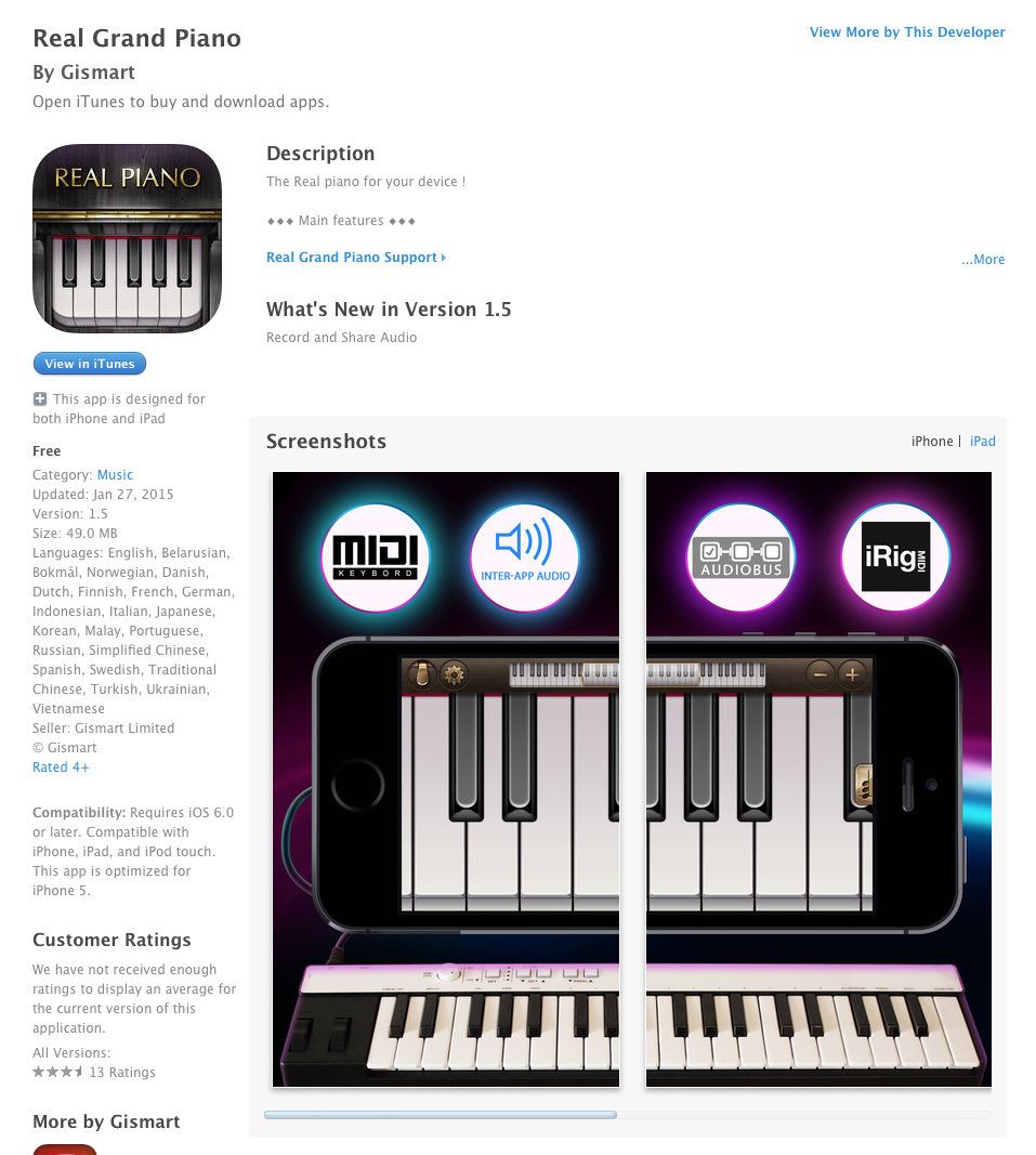 Piano White Little for ios download free Piano White Little for ios download free