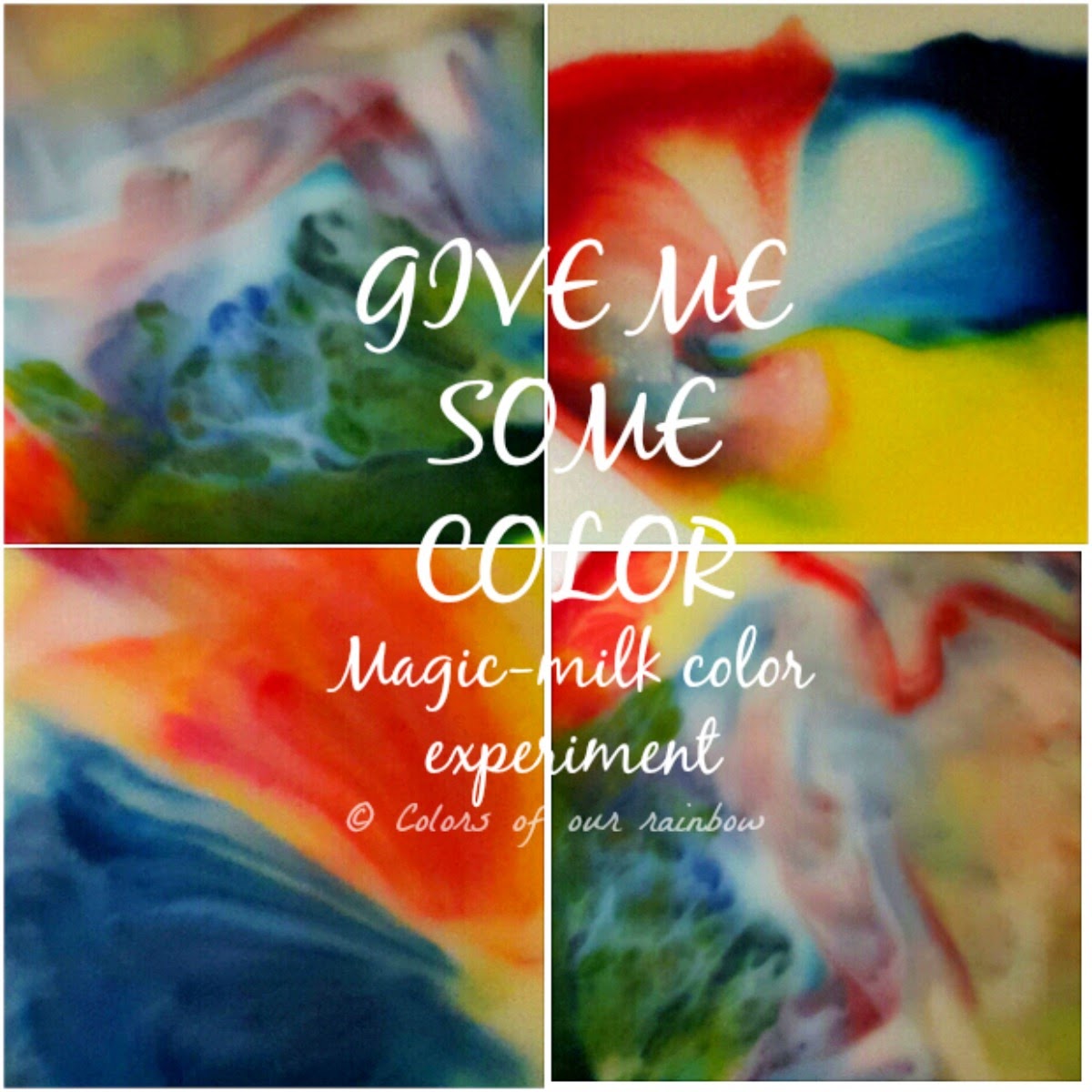 Magic-milk color experiment @colosofourrainbow.blogspot.ae