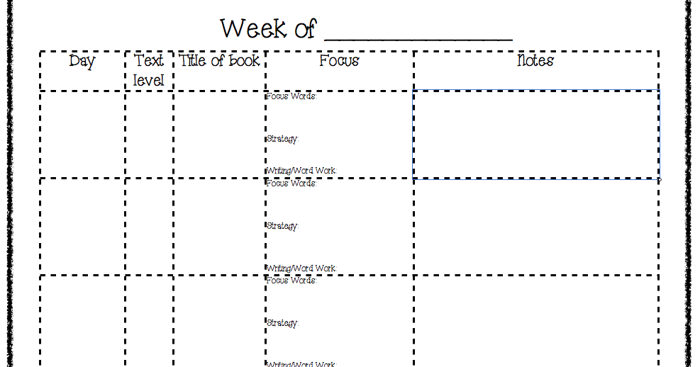 Miss Augustine's Kinder: Guided Reading Lesson Plans
