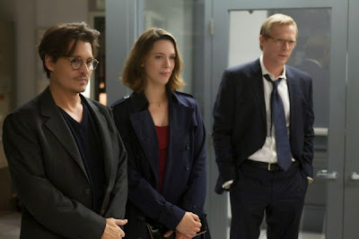 Johnny Depp, Rebecca Hall and Paul Bettany