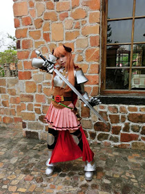 Knight cosplayer at Xinshe Castle