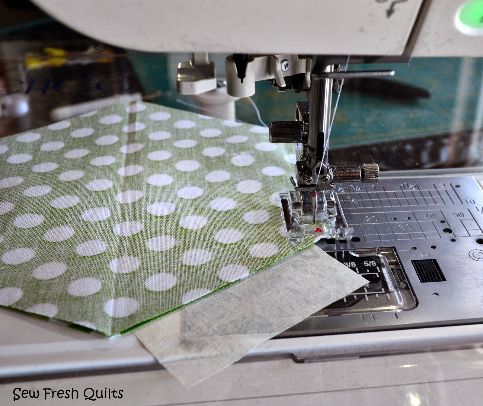 Sew Fresh Quilts Tutorial for Sewing Hexagons by Machine