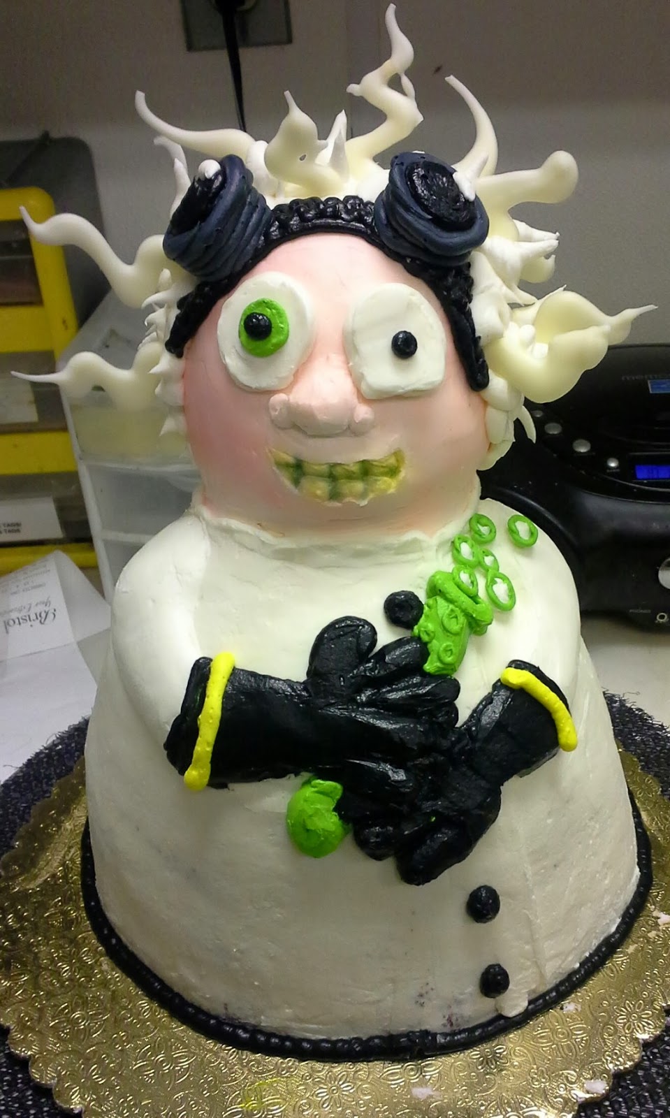 Leah's Crazy Cake Lab Mad Scientist Cake in Butter Cream