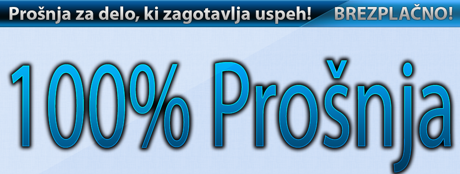 100% Prošnja za Moje Delo - Brezplačno Presnami