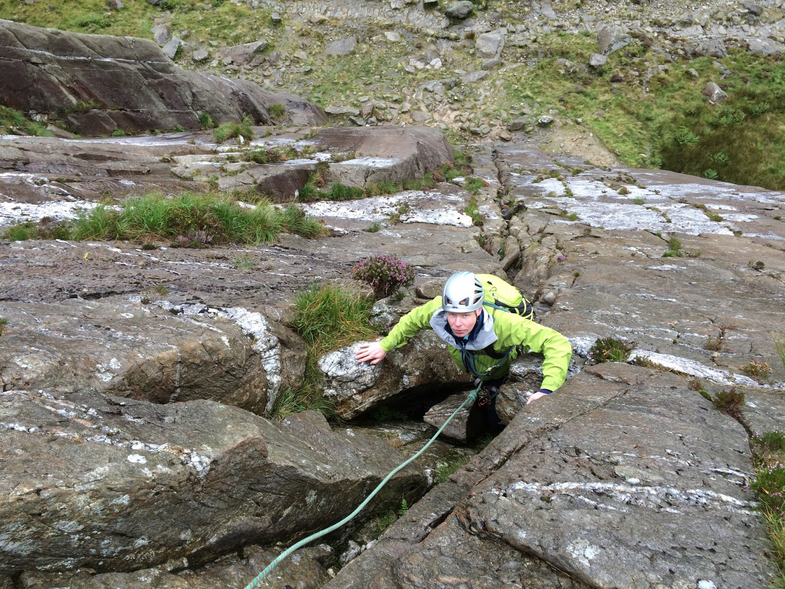 Rob Johnson Climbing on the Idwal Slabs
