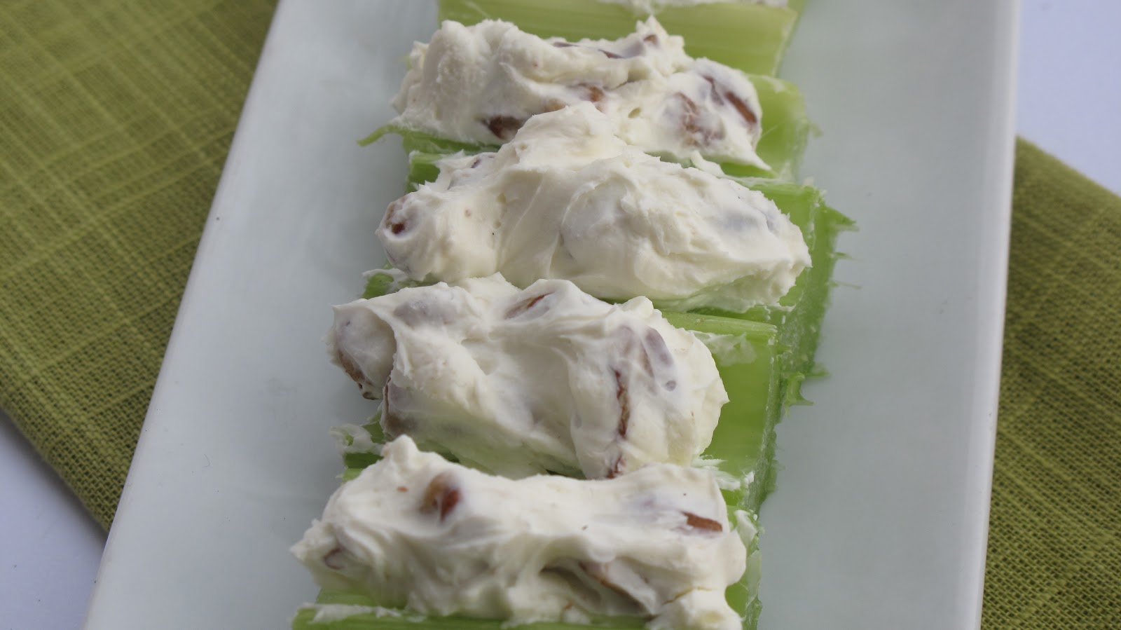 Red Couch Recipes Cream Cheese and Pecan Stuffed Celery