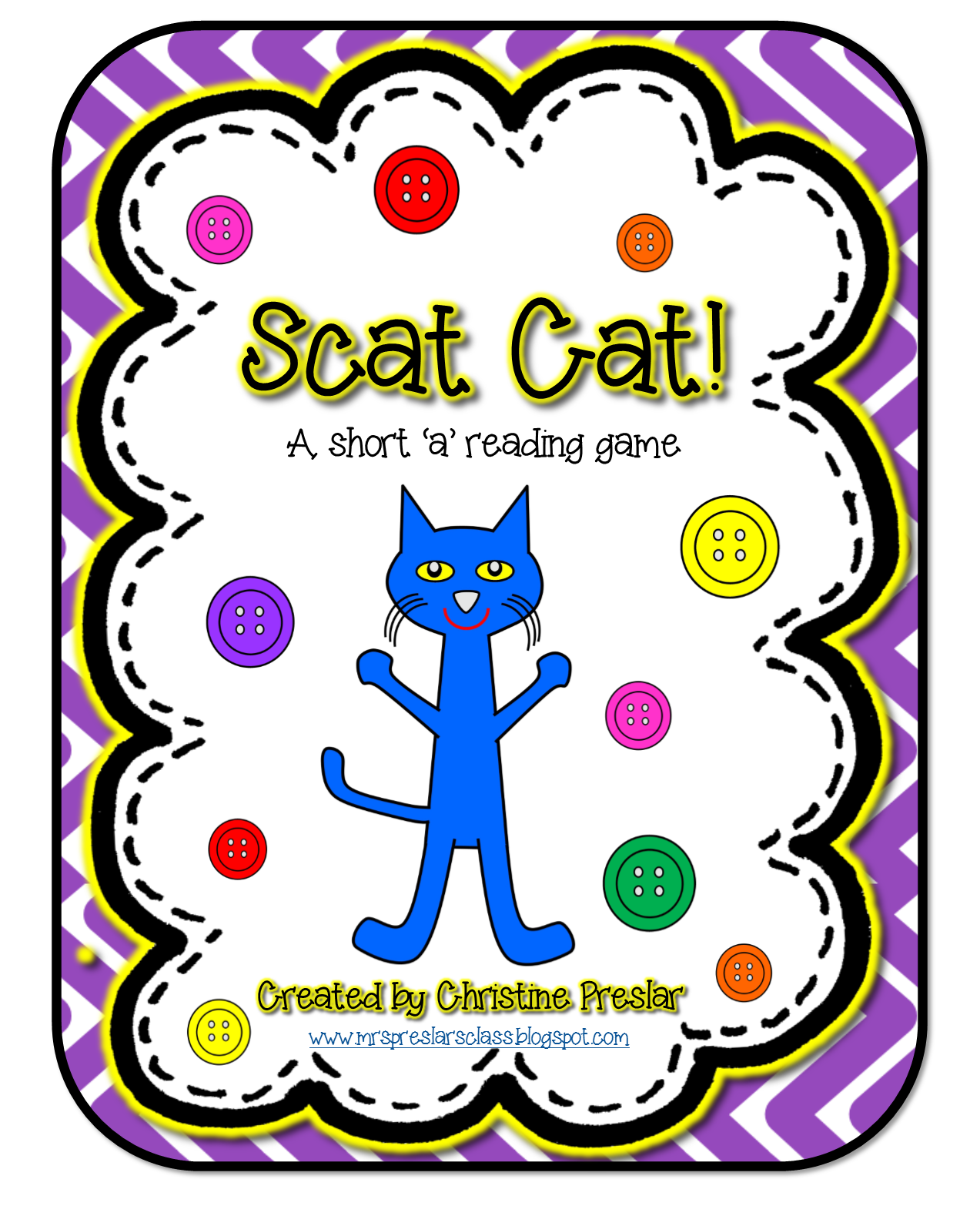 Preslar's Place "Scat Cat!" A New Short 'a' Reading Game On Sale