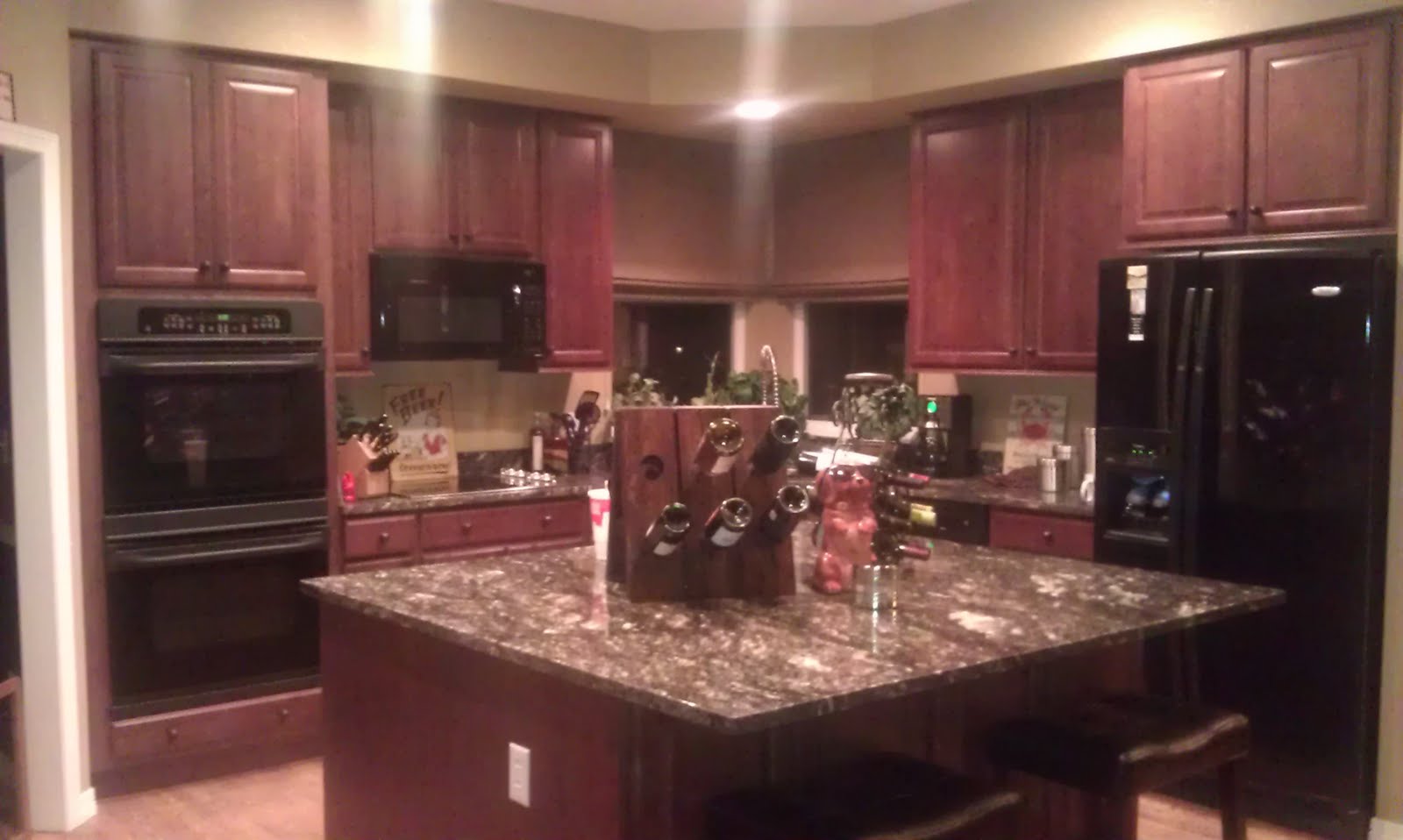 Kitchen cream backsplash tile ideas also lowes solid wood kitchen ...