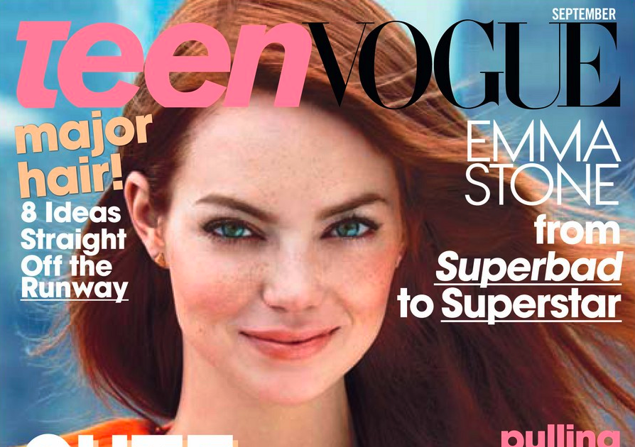 Teen Vogue Magazine Emma Stone Fall Style Major Hair Sister