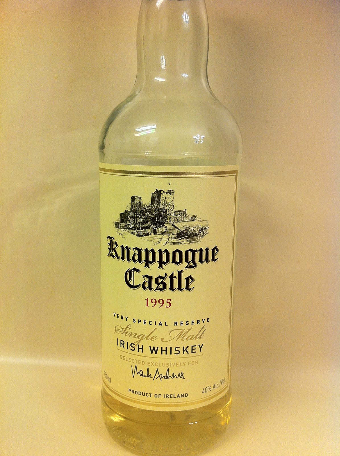 Bite and Booze Knappogue Castle 1995 Whisk(e)y Wednesday presented by