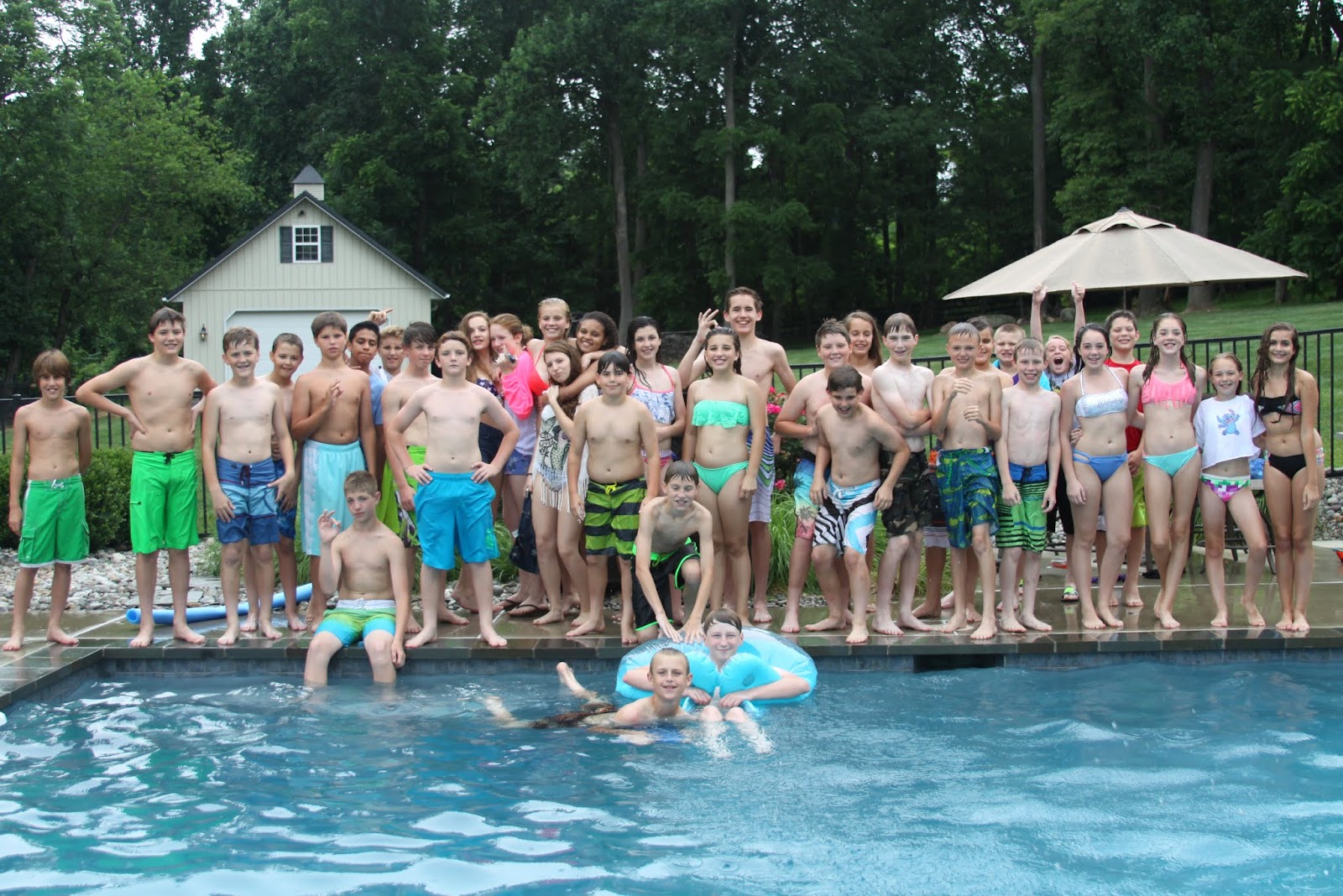 6th grade pool party.