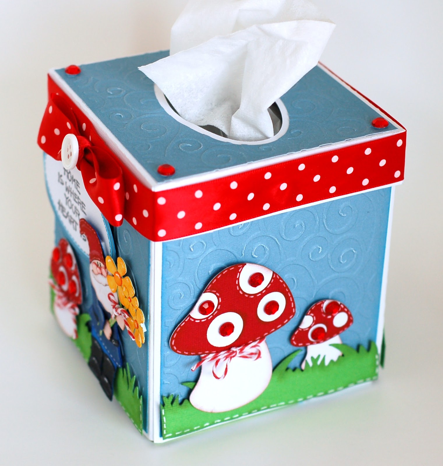 Paper Creations by Kristin Gnome Kleenex Box Holder