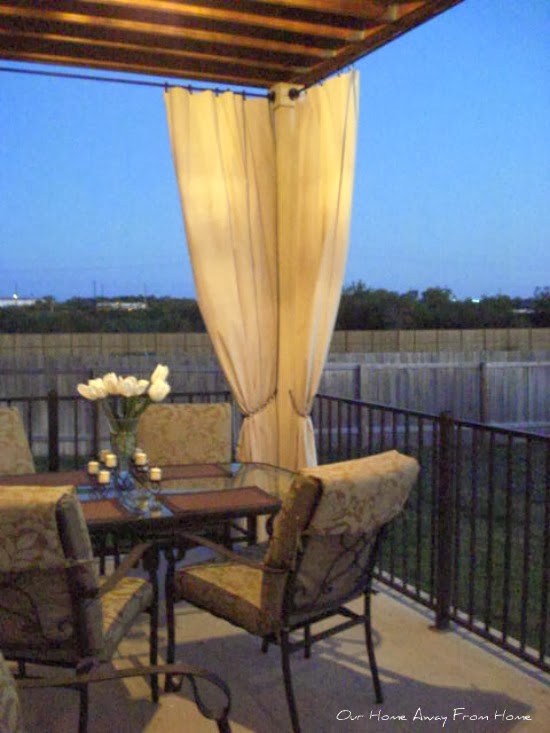 Our Home Away From Home: REMAKING MY OUTDOOR CURTAINS