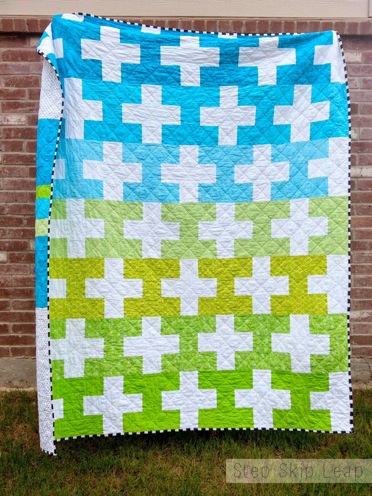 Step Skip Leap Twin Size Quilt
