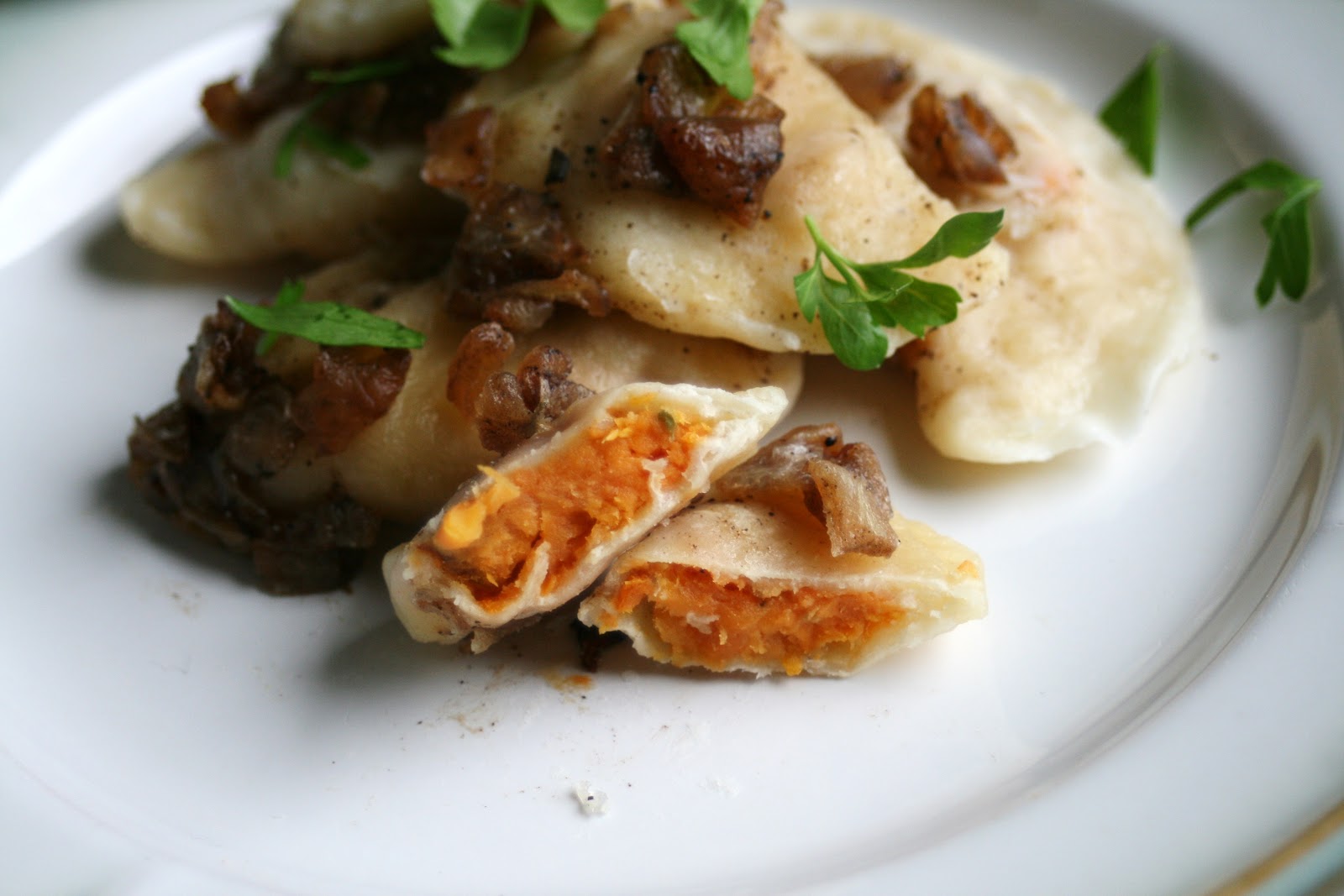 I Thee Cook Roasted Sweet Potato Perogies