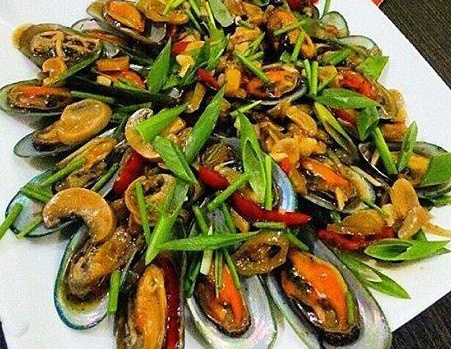 Mussels with Mushroom in Oyster Sauce Recipe