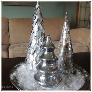 DIY  Metallic Trees