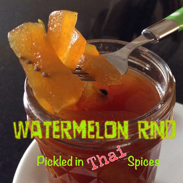 watermelon rind pickled in thai spices