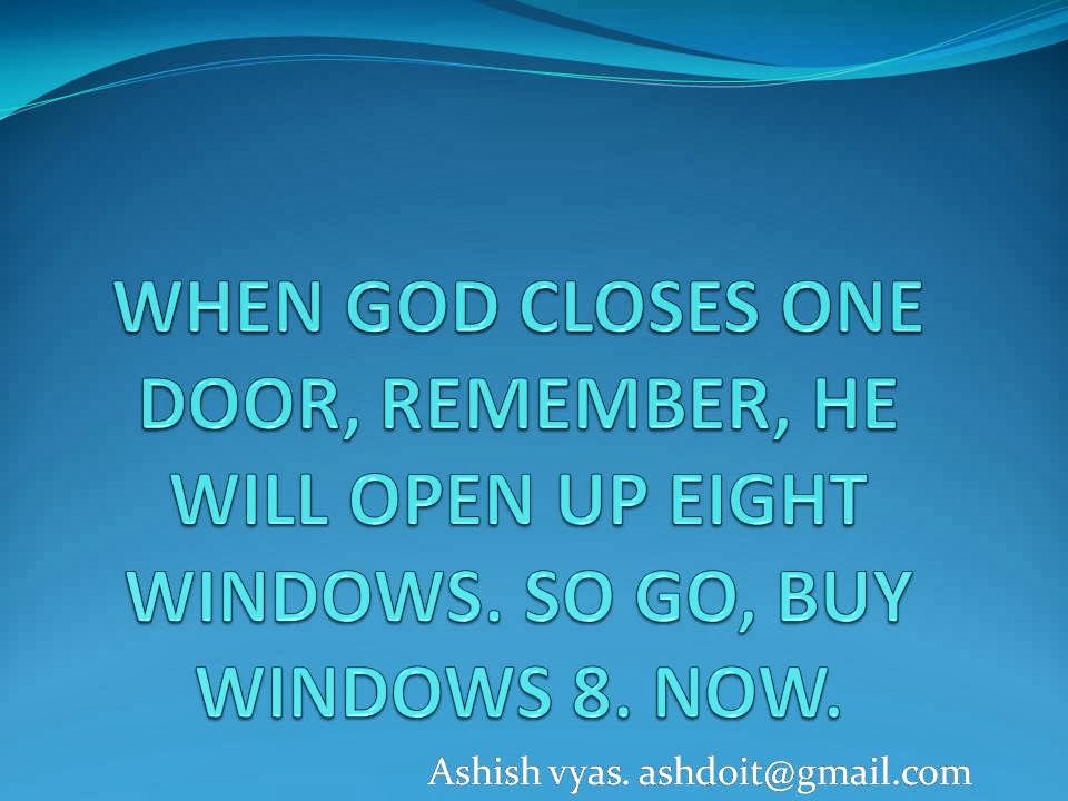 A Million Sperms When God Closes One Door He Opens 8 Windows