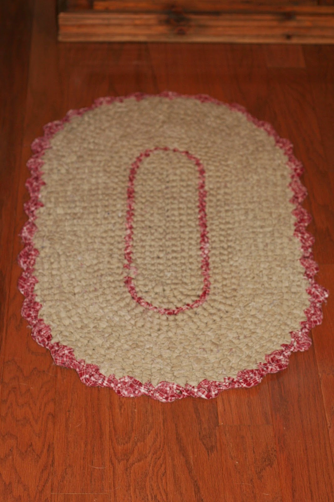 Whispers From Elizabeth Repairing a Rag Rug