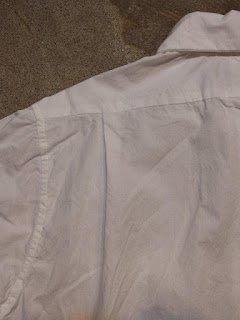 Engineered Garments "Short Collar Shirt in White 100's Broadcloth" Fall/Winter 2015 SUNRISE MARKET