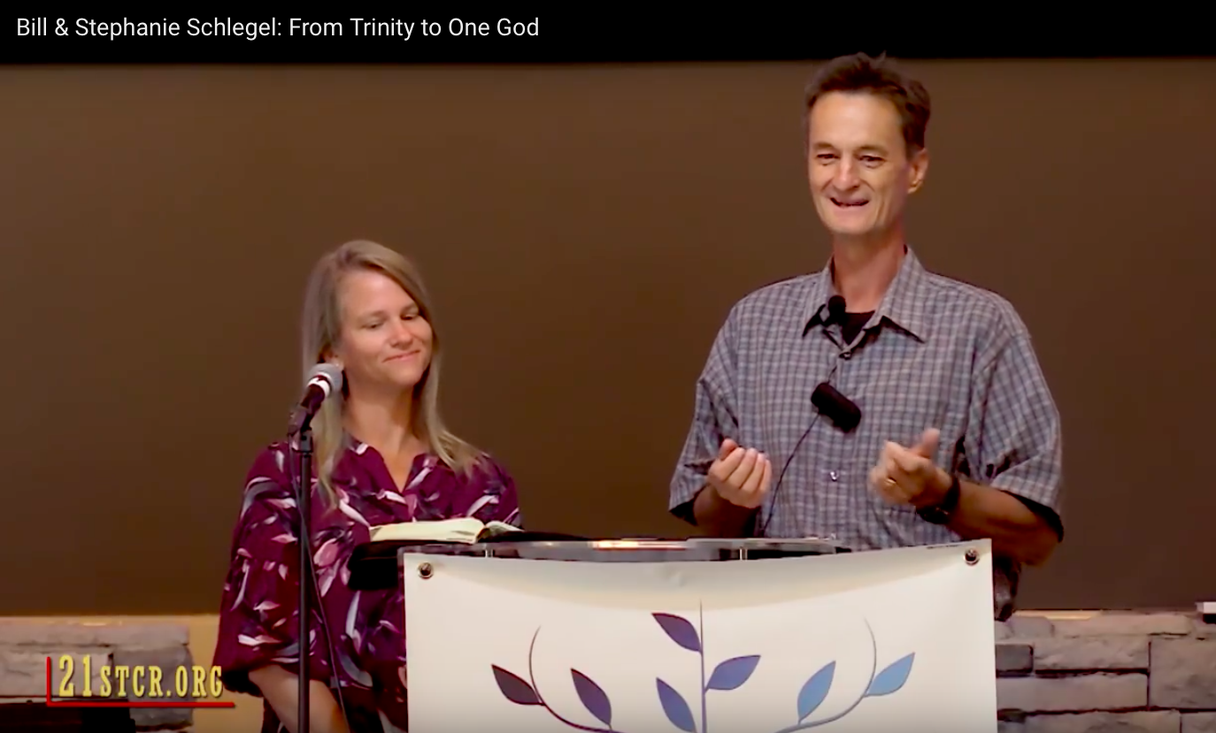 MUST READ: Bill & Stephanie Schlegel: From Trinity to One God.