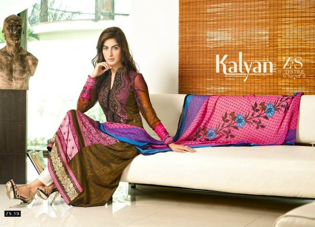 Kalyan Lawn Eid Collection 2013-14 By Z.S Textiles