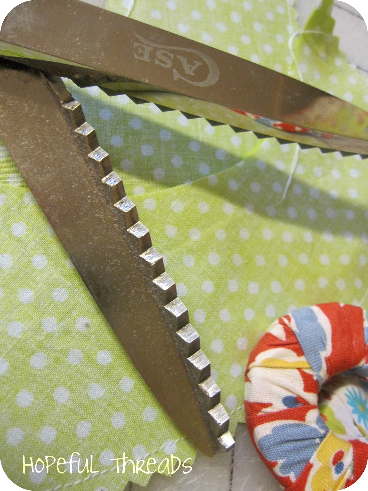 Hopeful Threads Simple Sewing Tip Pinking