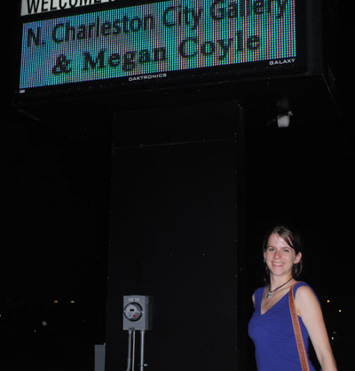 Megan Coyle collage artist at Charleston