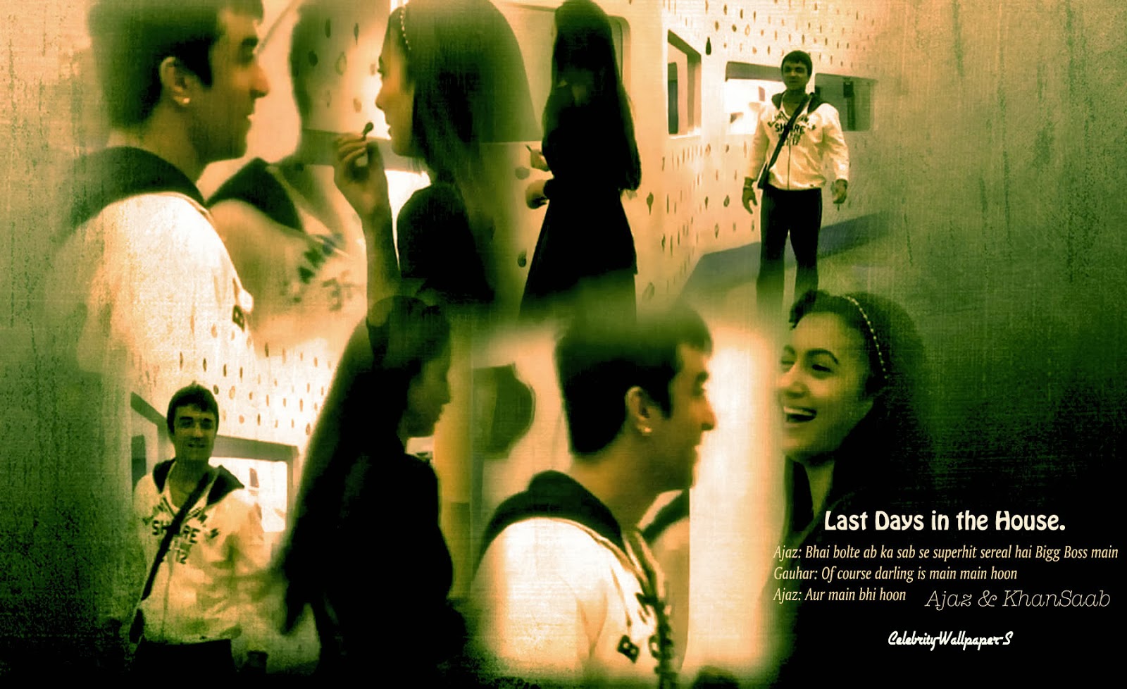 Celebrity Wallpapers Ajaz Khan Gauhar Khan Bb7 Khan Saab Wallpaper Hd