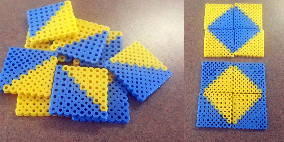 The Puzzle Den DIY Perler Bead Quilt Squares