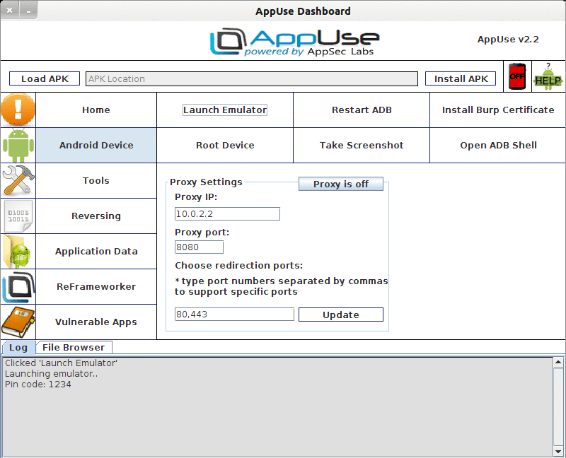 Realizar test de penetración y análisis de malware a aplicaciones Android.