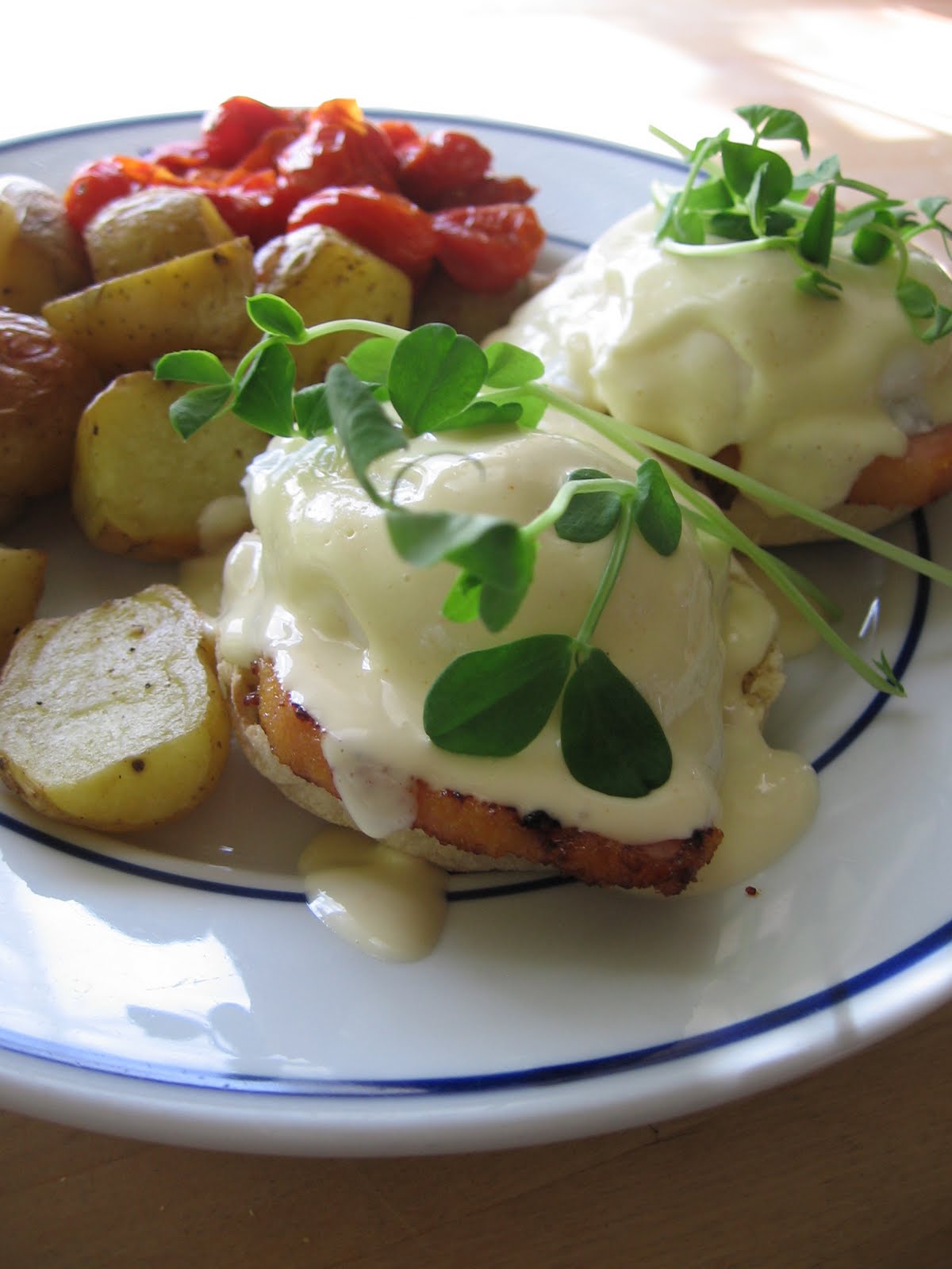 sweetsugarbean Eggs Benedict With Blender Hollandaise and Peameal Bacon