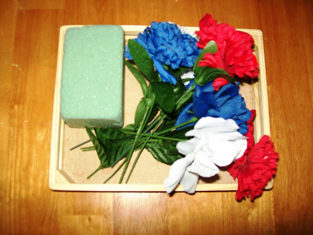 Red, White & Blue Flower Arrangements