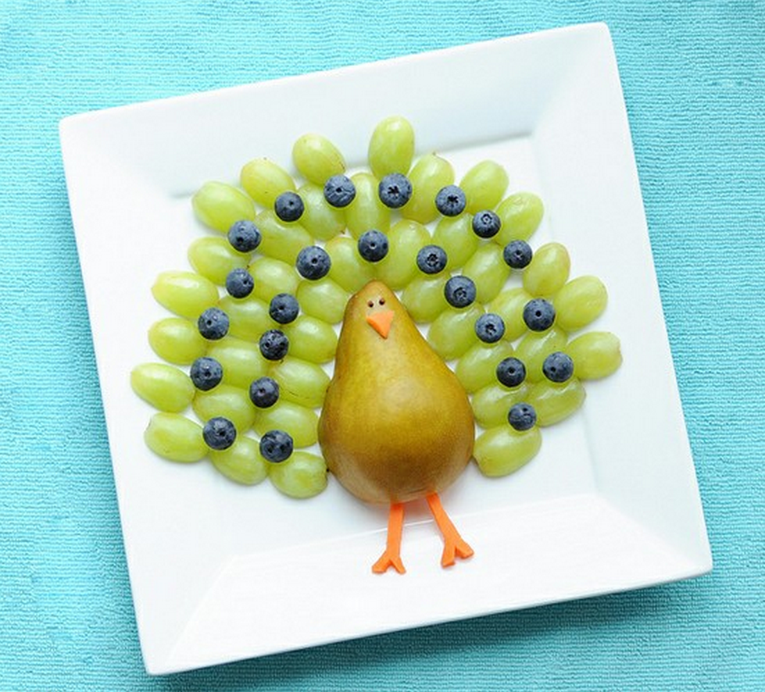 food art with grape