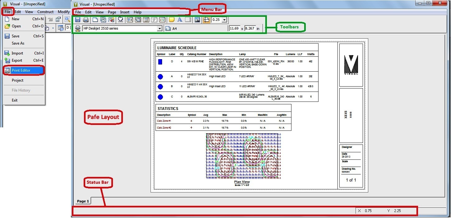 visual lighting print editor visual lighting print editor
