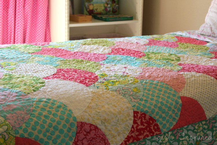 Three Scallop Quilts girl. Inspired.