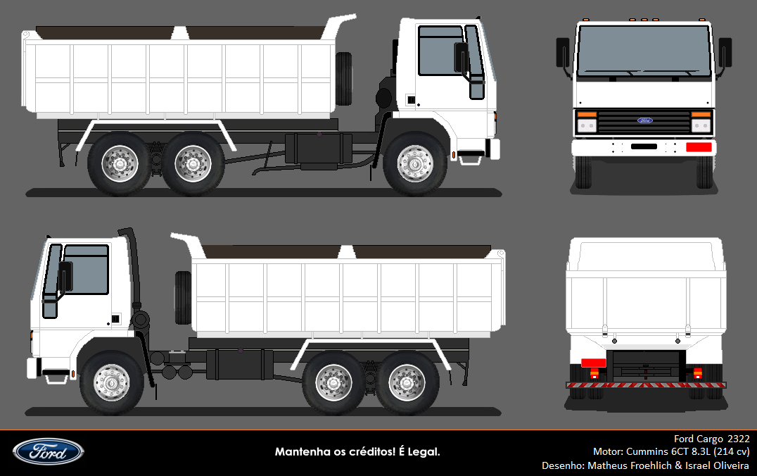 Como desenhar um Caminhão caçamba Ford Cargo qualificado - PASSO A PASSO -  narrado 