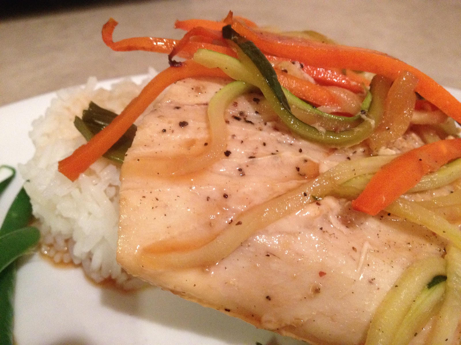 it's what's cookin GingerGarlic Fish in Parchment Paper