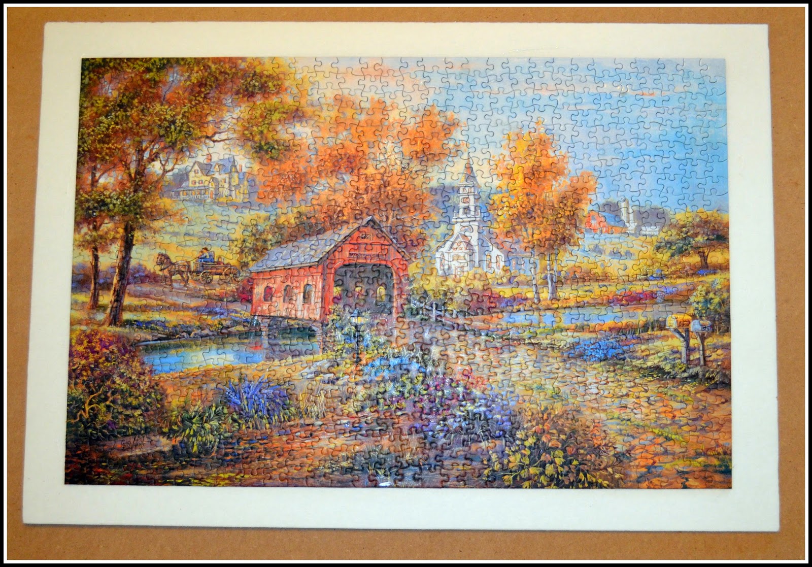 Jigsaw Puzzle as wall Art Techie's DIY Adventures