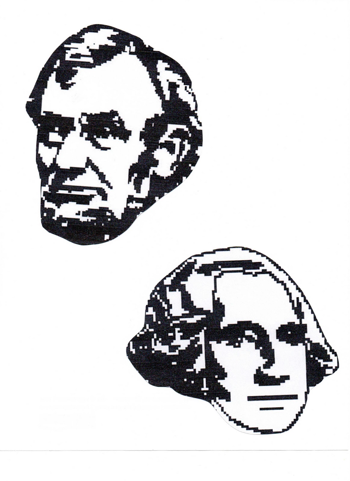 Tippytoe Crafts Mount Rushmore Heads