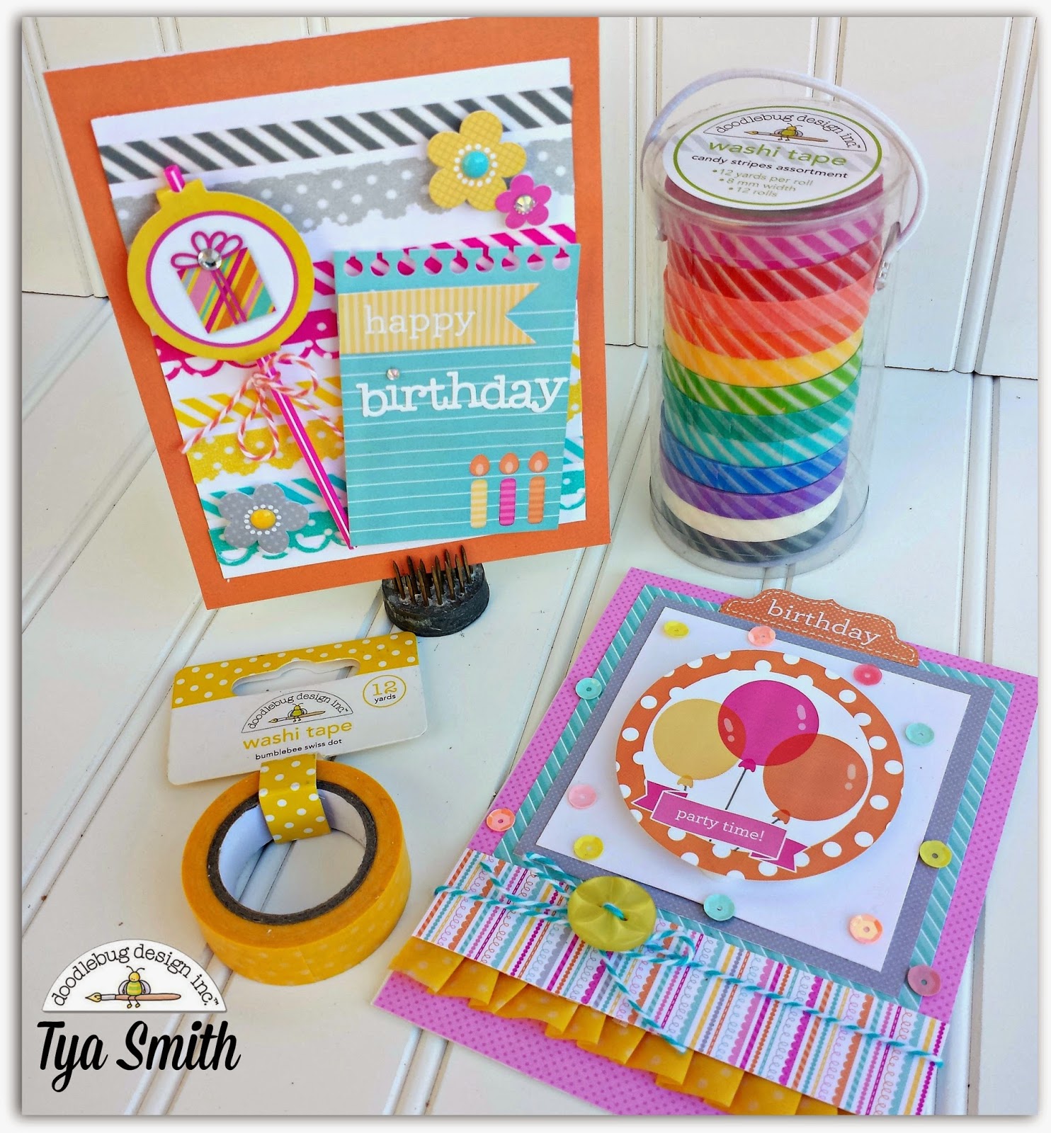 Doodlebug Design Inc Blog Fun Washi Tape Borders with Tya