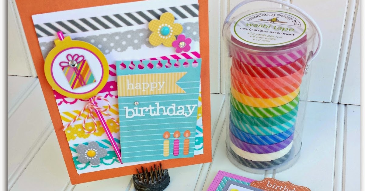 Doodlebug Design Inc Blog Fun Washi Tape Borders with Tya