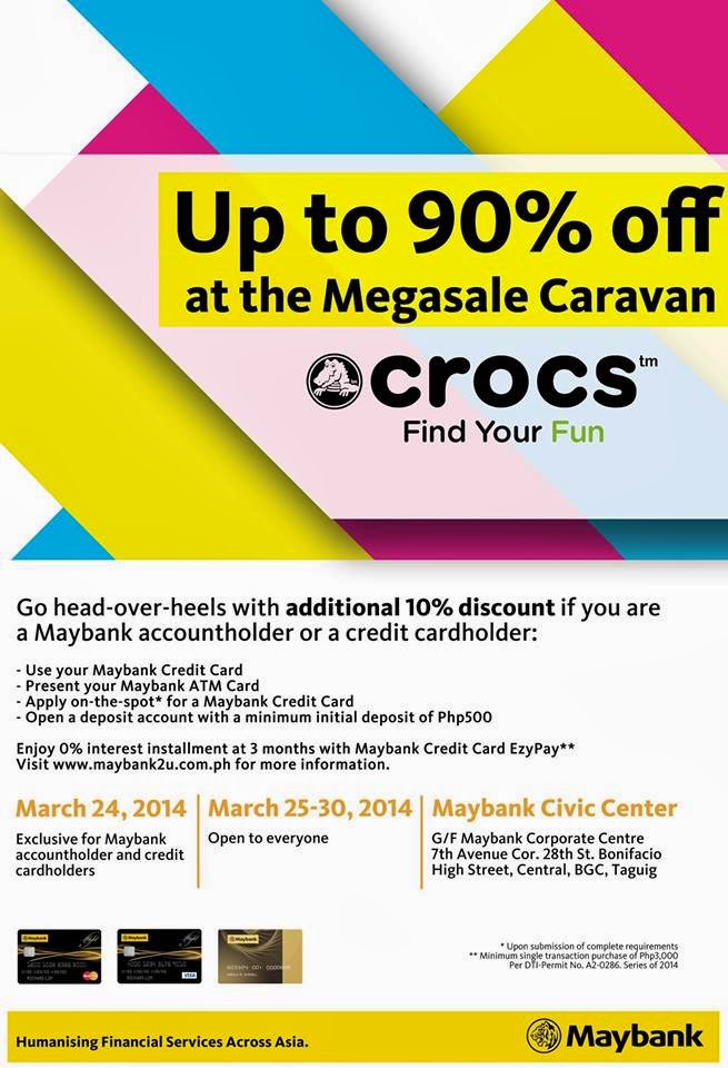 Manila Shopper Crocs Megasale Caravan Maybank Civic Center Mar 2014