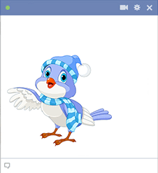 Winter Bird - Facebook Sticker