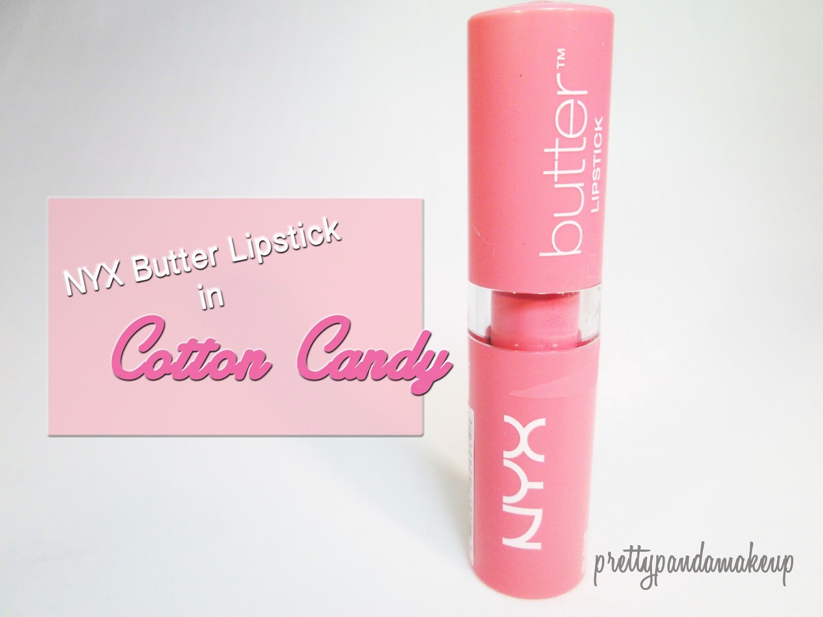 PrettyPanda NYX Butter Lipstick in Cotton Candy Thoughts, Review, and