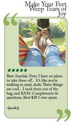 sandal quotes1 - Rope Sandals: the most comfortable shoes ever