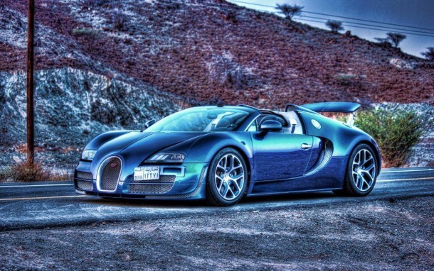 Garage Car Bugatti Veyron Grand Sport Vitesse Mountain Roads