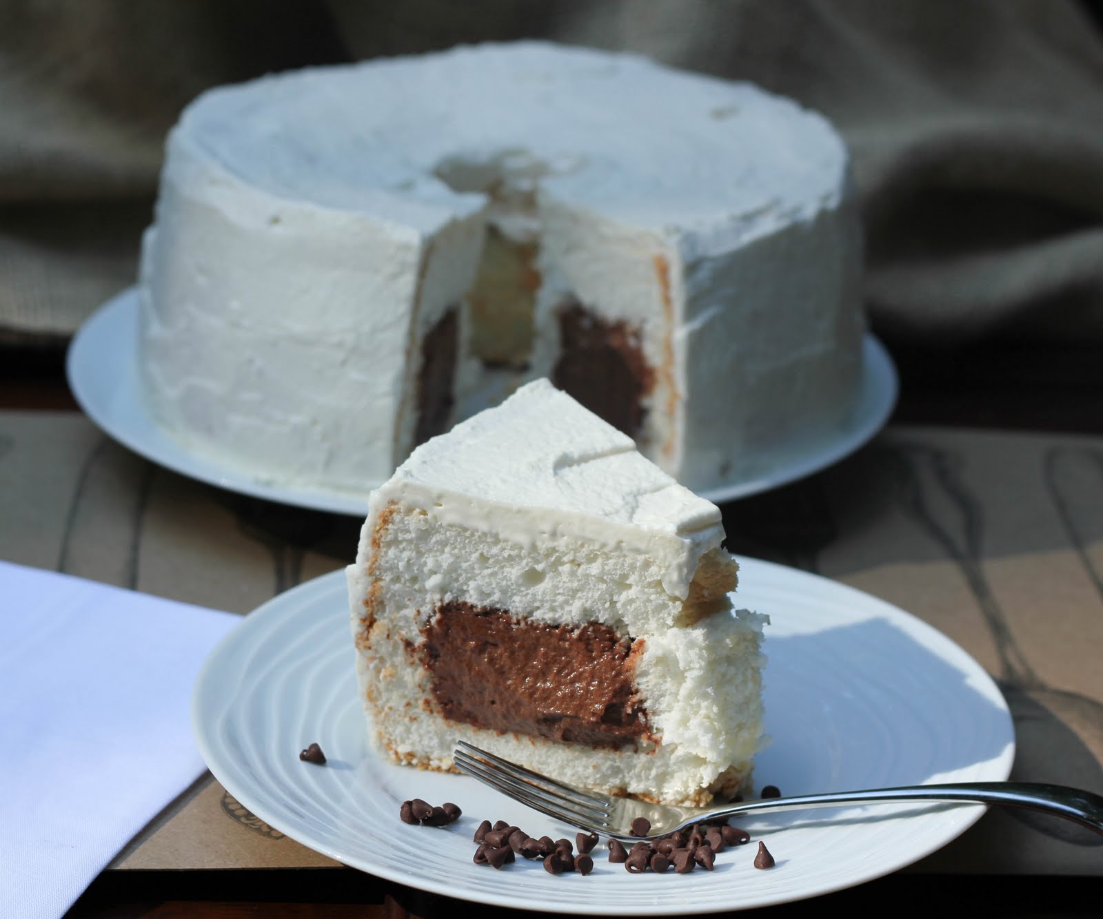 Mousse Filled Angel Food Cake That Skinny Chick Can Bake